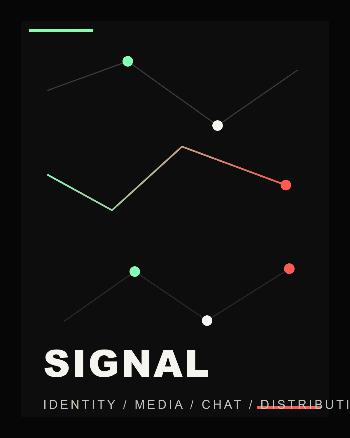 Abstract network map artwork for Musk XChat